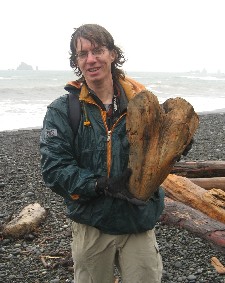 Wessel with heart of wood